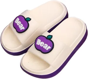 Womens Cute Summer Sandals Slippers Open-Toe Pillow Slides Cushioned Home Beach Indoor Outdoor Shower Shoes