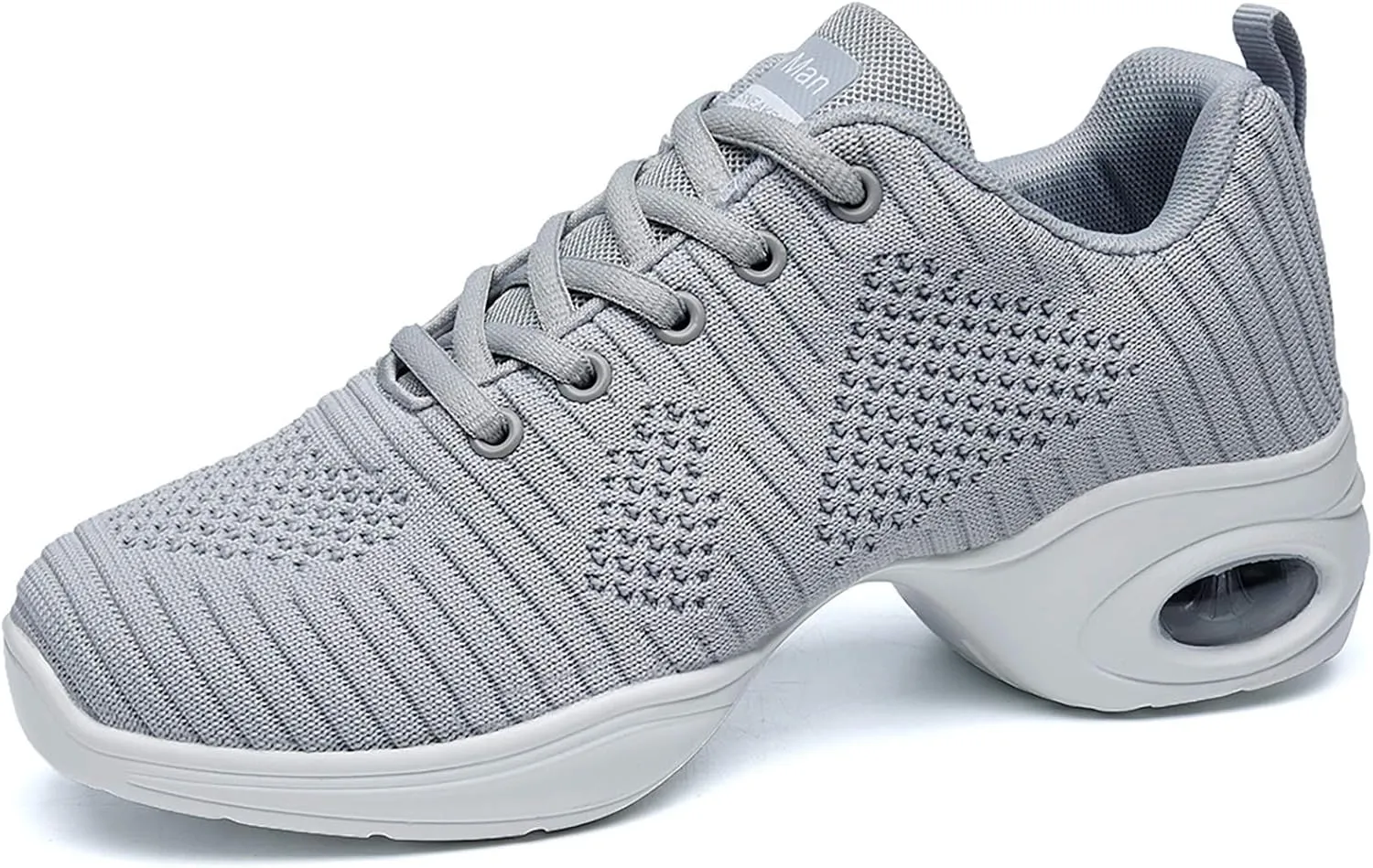 Women's Jazz Shoes Lace-up Sneakers - Breathable Air Cushion Lady Split Sole Athletic Walking Dance Shoes Platform
