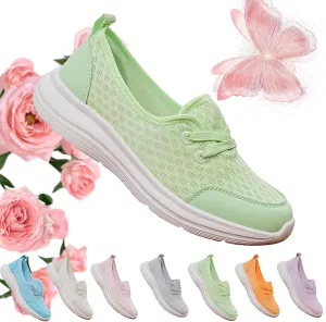 Women's Soft Sole Mesh Comfort Orthopedic Shoes, Breathable Slip-On Flat Walking Shoes, Orthopedic Shoe for Women