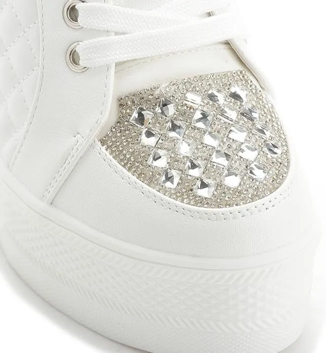 Women's Wedge Sneakers, high-Heeled Platform high-top lace-up Fashion Sneakers, Tennis Shoes Women's Wedge Platform Shoes
