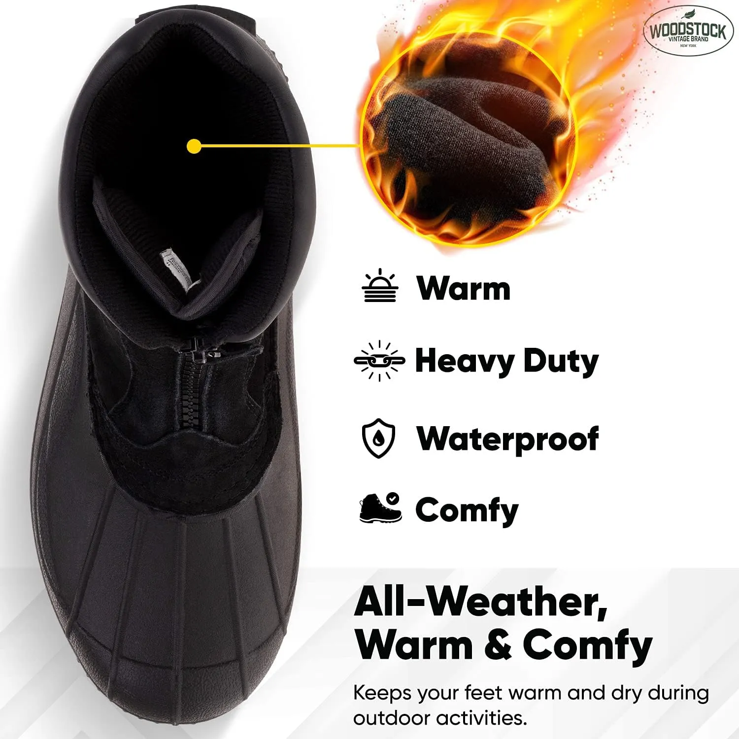 Woodstock Mens Brock Snow Boots