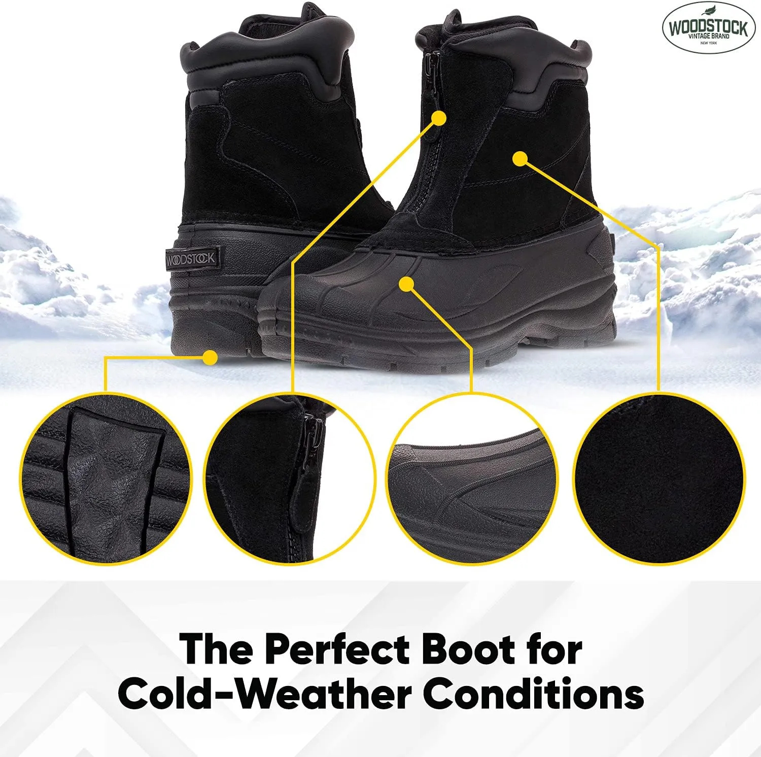 Woodstock Mens Brock Snow Boots