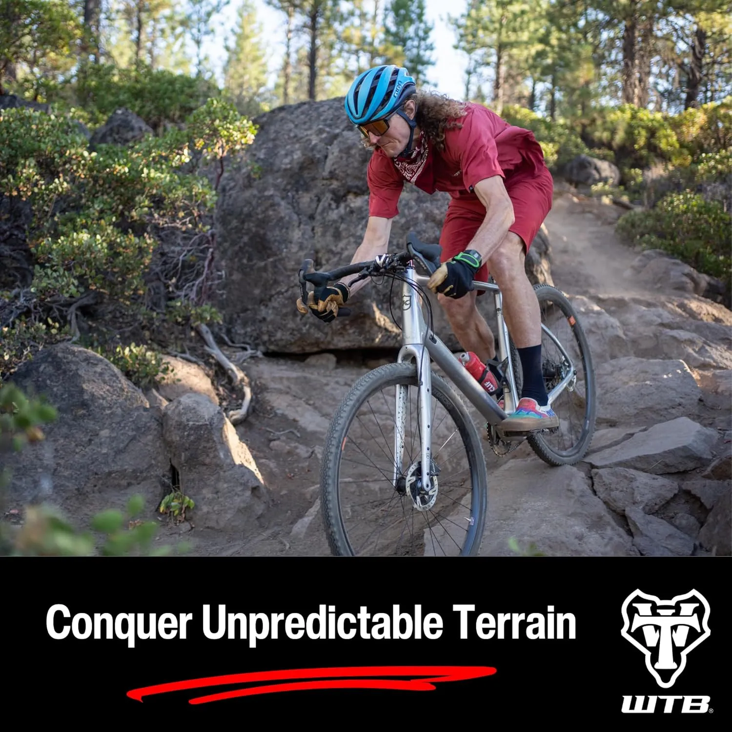 WTB Raddler Gravel Bike Tire, Tubeless Ready Folding Bead, Lightweight Fast Rolling, Available in 700 x 40 and 700 x 44 Sizes, with Black or Tan Sidewall, SG2 Puncture Protection Available