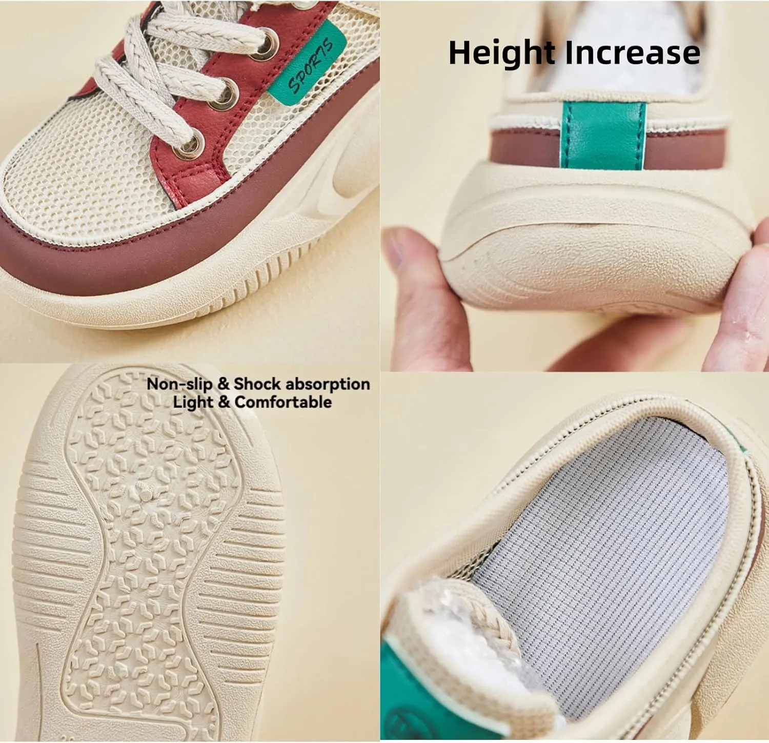 Y2k Platform Sneakers for Women and Girls Retro Mesh Breathable Aesthetic Summer Casual Walking Shoes Slip-on for Travel