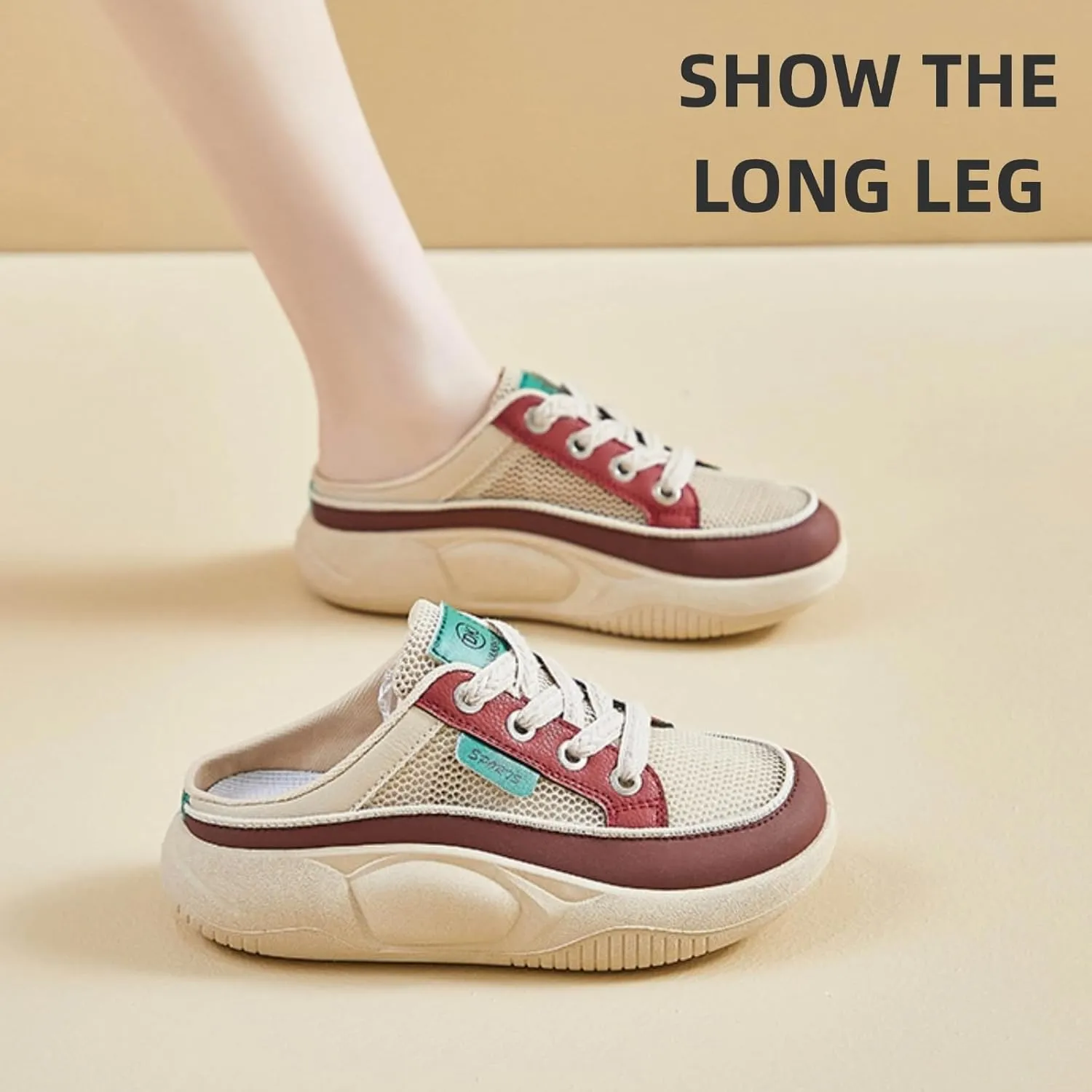 Y2k Platform Sneakers for Women and Girls Retro Mesh Breathable Aesthetic Summer Casual Walking Shoes Slip-on for Travel