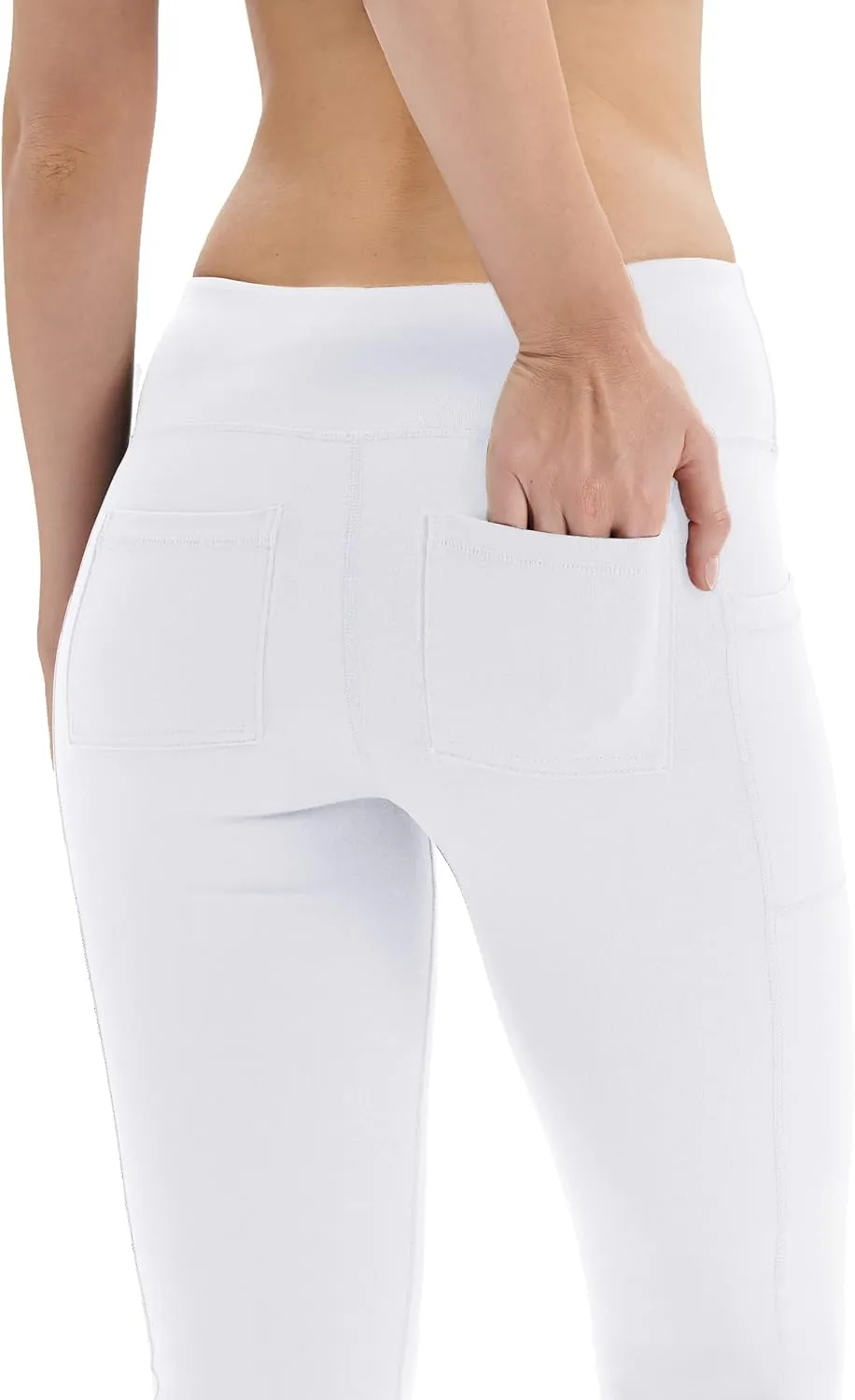 Zeronic Women Yoga Dress Pants Stretchy Bootcut High Waist Straightleg Workout Office Slacks with Pockets Bootleg Flare Pants